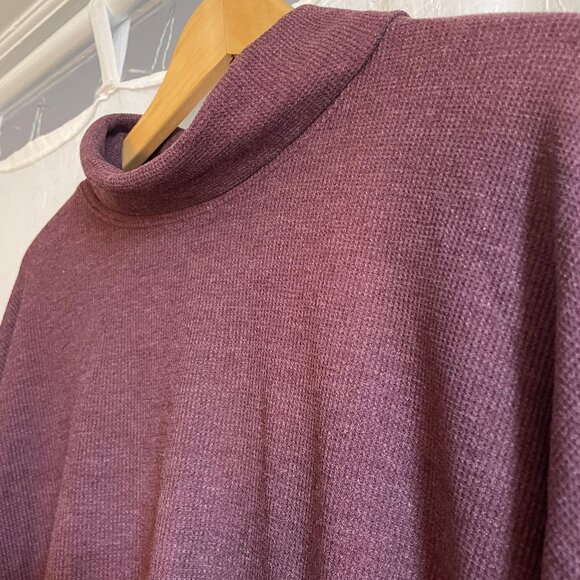 Purple Cropped Turtleneck - Picture 2 of 4